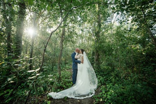 Molteno Couture designer bridal cape town couple outdoor long veil