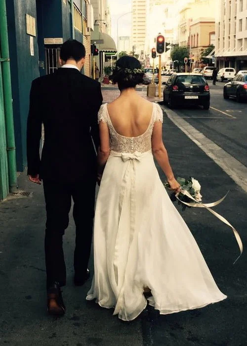 Molteno Couture designer bridal cape town couple bow