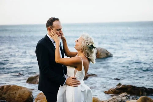 Molteno Couture designer bridal cape town couple beach