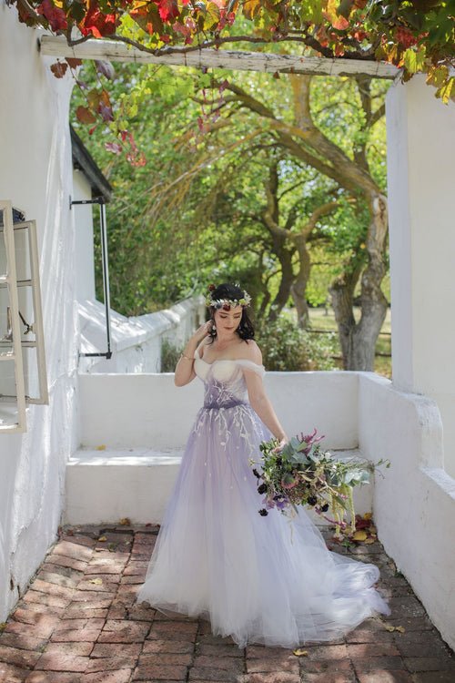 Molteno Couture designer bridal cape town custom made ombre dress flower crown