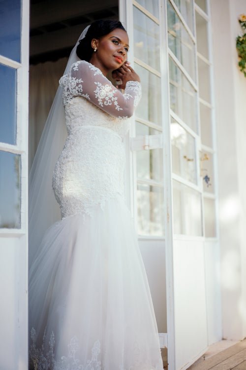 Molteno Couture designer bridal cape town long sleeve veil