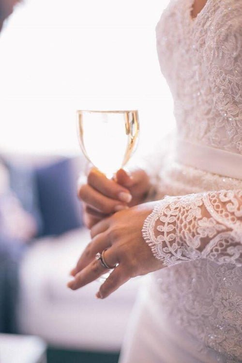 Molteno Couture designer bridal cape town bride wedding ring champagne lace detail