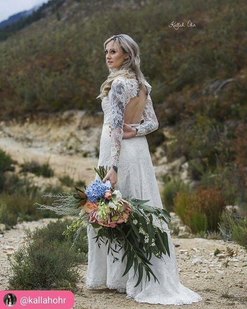 Molteno Couture designer bridal cape town bride wedding outdoor boho bohemian