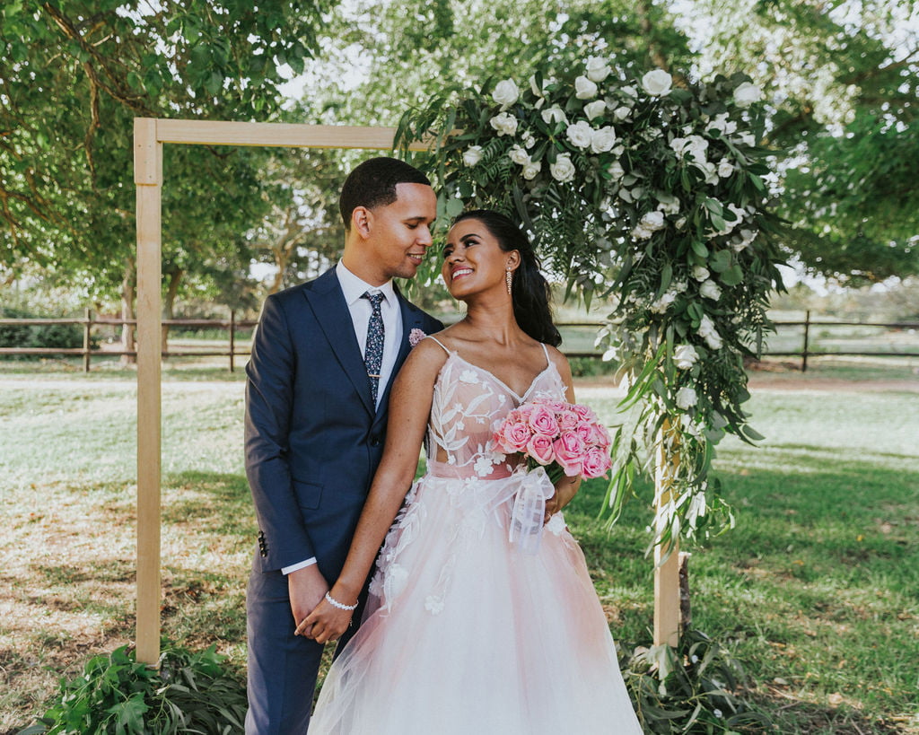 molteno couture wedding dress cape town bridal gown pink bouqet