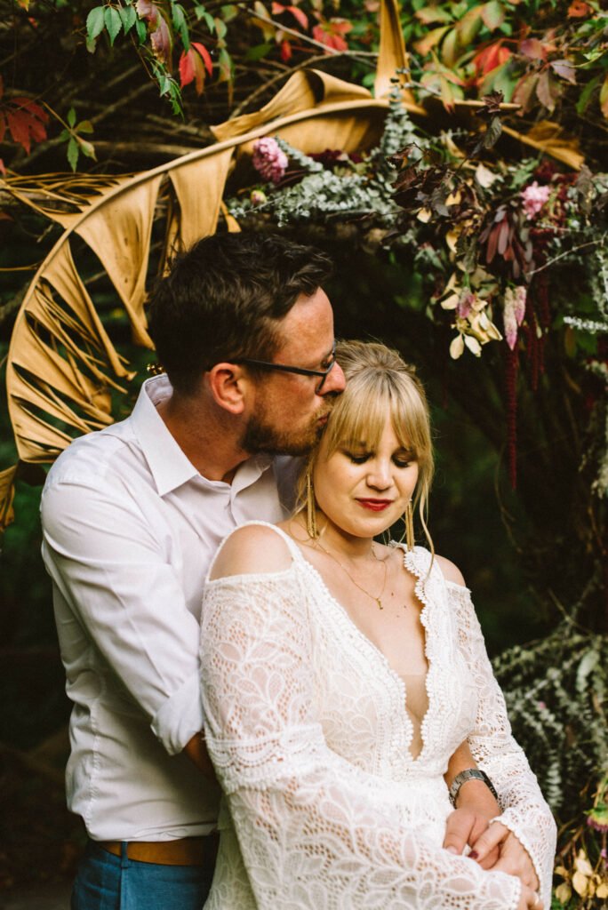 Boho wedding dress with sleeves | Molteno Couture